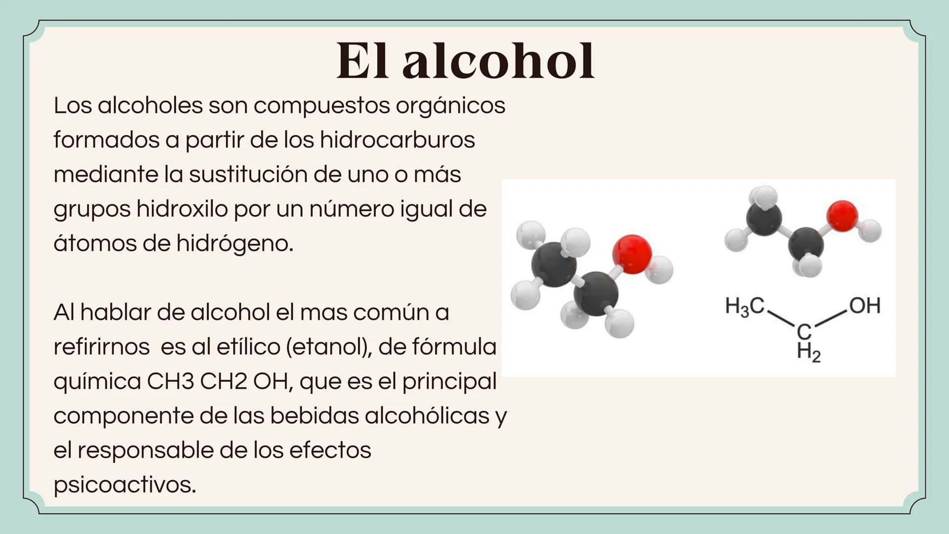 Y Y Y p q q q rq q pq q
Indice
-Que es un alcohol
-Estructura química
-Nomenclatura
-Tipos
-Estructura física y química
-Aplicaciones
-Ejerc