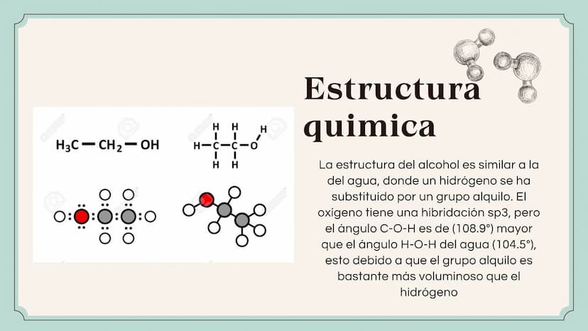 Y Y Y p q q q rq q pq q
Indice
-Que es un alcohol
-Estructura química
-Nomenclatura
-Tipos
-Estructura física y química
-Aplicaciones
-Ejerc