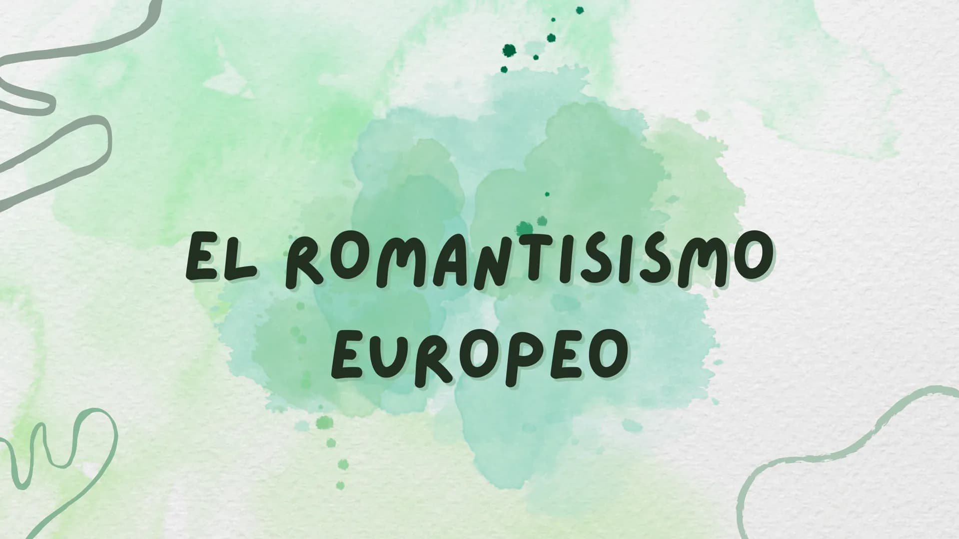 EL ROMANTISISMO
EUROPEO QUE ES
Es el movimiento cultural que se
opone a los principios característicos
de la llustración y que es resultado 