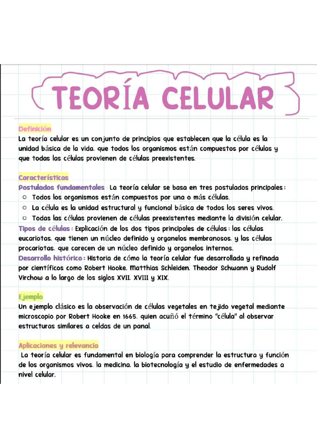 Teoría Celular
