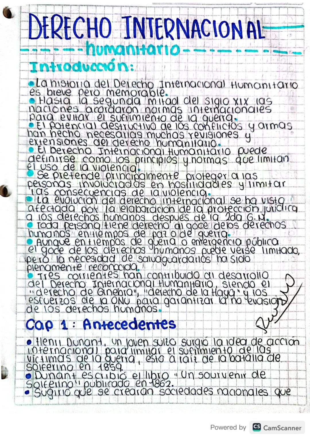 DERECHO INTERNACIONAL
-humanitario-
Introducción:
La historia del Derecho Internacional Humanitario
es breve pero memorable.
Hasta la segund