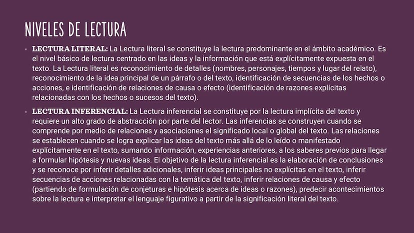 LECTURA CRITICA
TEMAS: Textos continuos y
discontinuos. Niveles de
lectura: Lectura literal,
inferencial y crítica. TEXTOS CONTINUOS:
66
ララ
