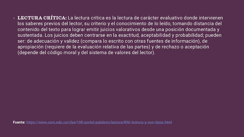 LECTURA CRITICA
TEMAS: Textos continuos y
discontinuos. Niveles de
lectura: Lectura literal,
inferencial y crítica. TEXTOS CONTINUOS:
66
ララ
