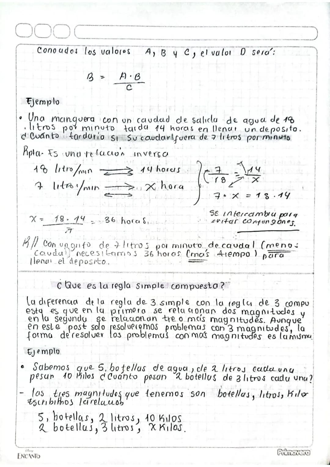 оос
4
Razonamiento y representación mutemática.
&
Regla de tres
¿Que es la regla de tres Simple?
la regla de tres o regla de tres Simple es 