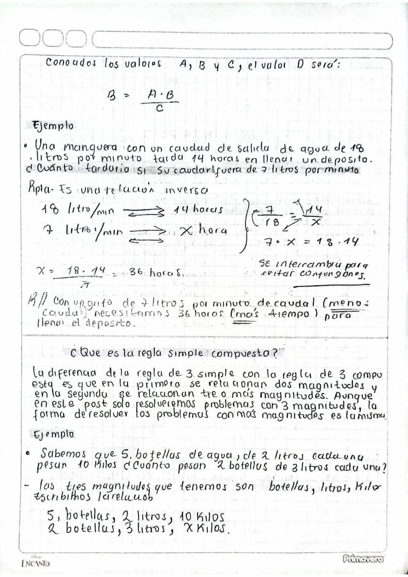 оос
4
Razonamiento y representación mutemática.
&
Regla de tres
¿Que es la regla de tres Simple?
la regla de tres o regla de tres Simple es 
