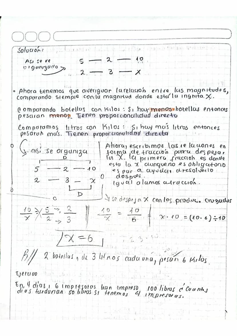 оос
4
Razonamiento y representación mutemática.
&
Regla de tres
¿Que es la regla de tres Simple?
la regla de tres o regla de tres Simple es 