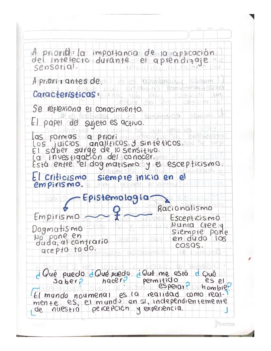 al criticismo de
immanuel
Kant
Filosofía moderna
Racionaismo ->conocimiento ratón
Empirismo conocimiento - experienca
Kant: El ser humano co