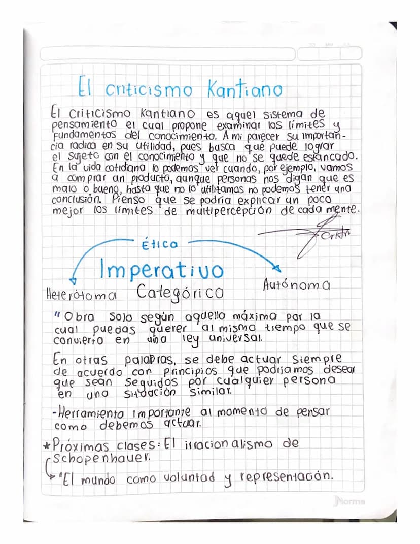 al criticismo de
immanuel
Kant
Filosofía moderna
Racionaismo ->conocimiento ratón
Empirismo conocimiento - experienca
Kant: El ser humano co