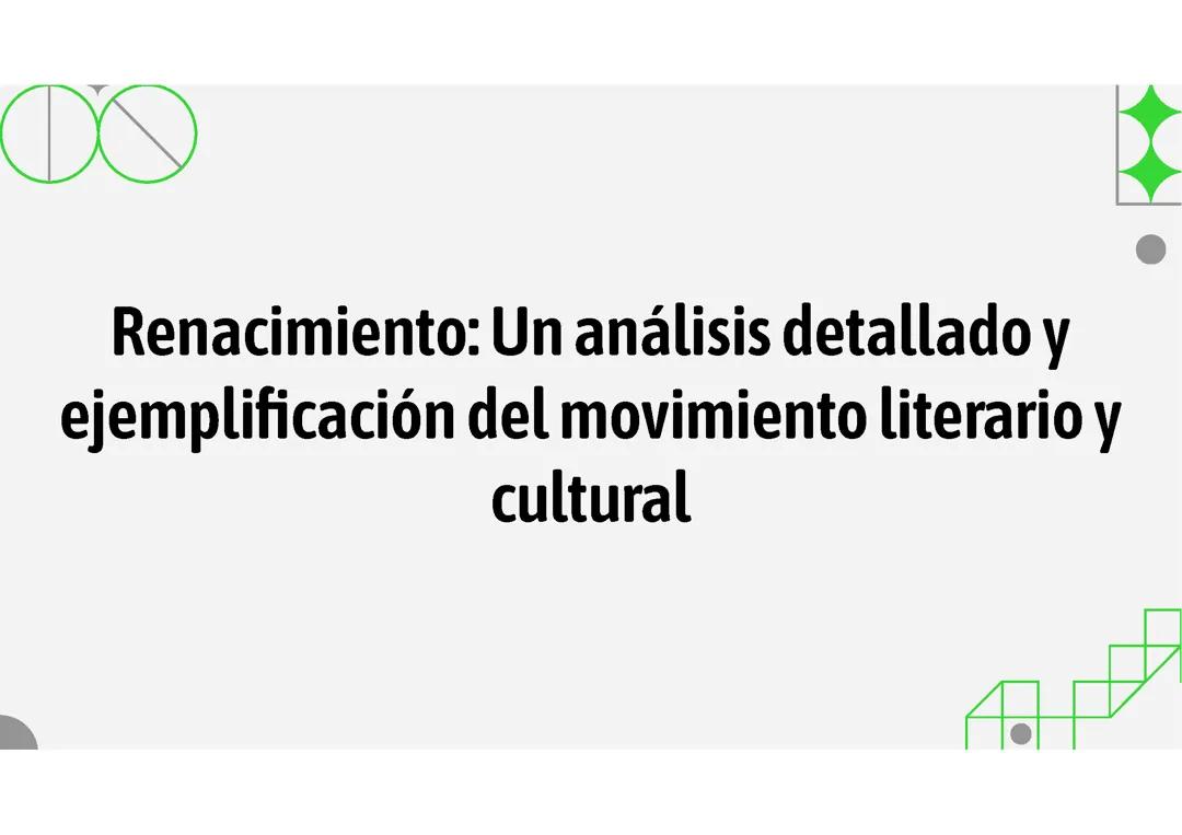 El Renacimiento: Explorando su Impacto Literario y Cultural