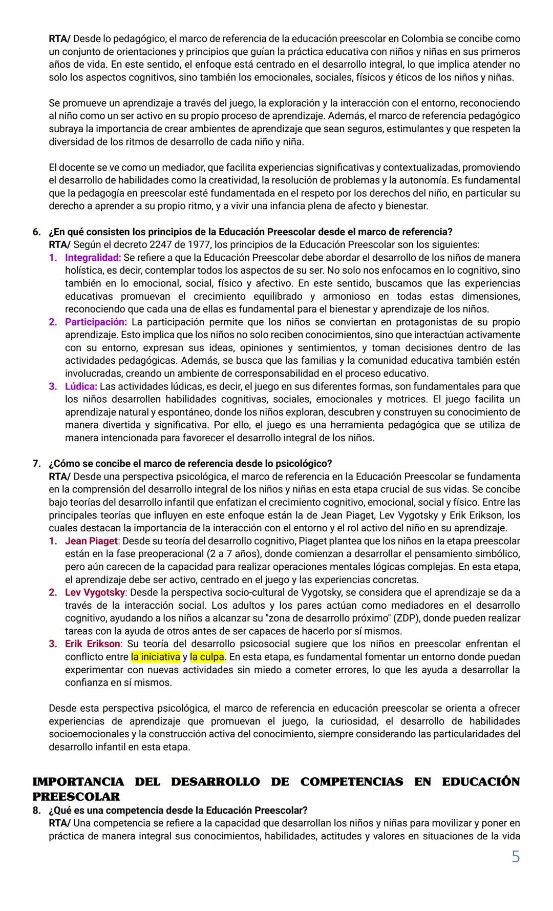 Fundamentos de la Educación Preescolar
Docente: Martha Puche Agámez
Fecha: viernes, 12 de julio de 2024.
•
•
En la Guía de Trabajo se explic