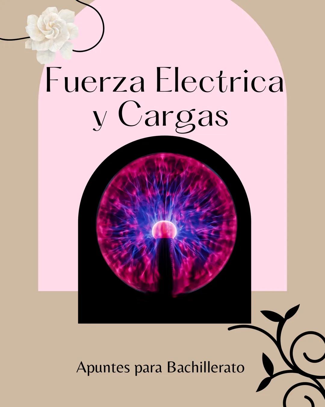 # Fuerza Eléctrica

y Cargas

Apuntes para Bachillerato وان
Day
Mes
27 month
Año
07 Year
22
Tema
Subject Electrostática J
24
Fuerza Electric