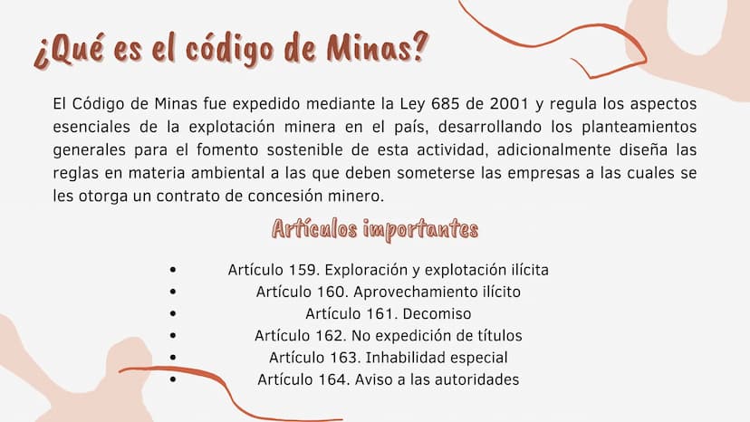 La mineria
ilegal en
Colombia
CNVFILLM FF1
23-
CANVA STORIES ¿Que es la minería ilegal?
La minería ilegal es la actividad minera que esta
de