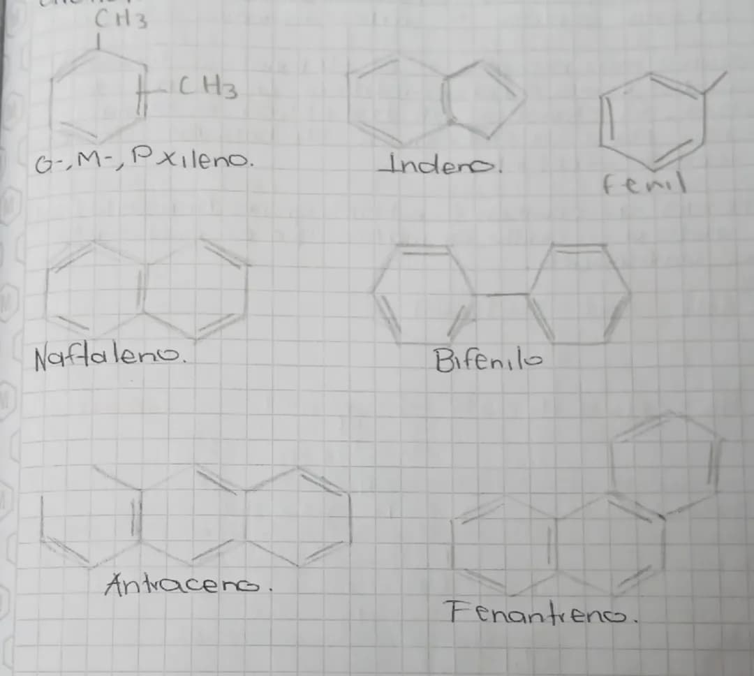 Hidrocarburos aromáticos.