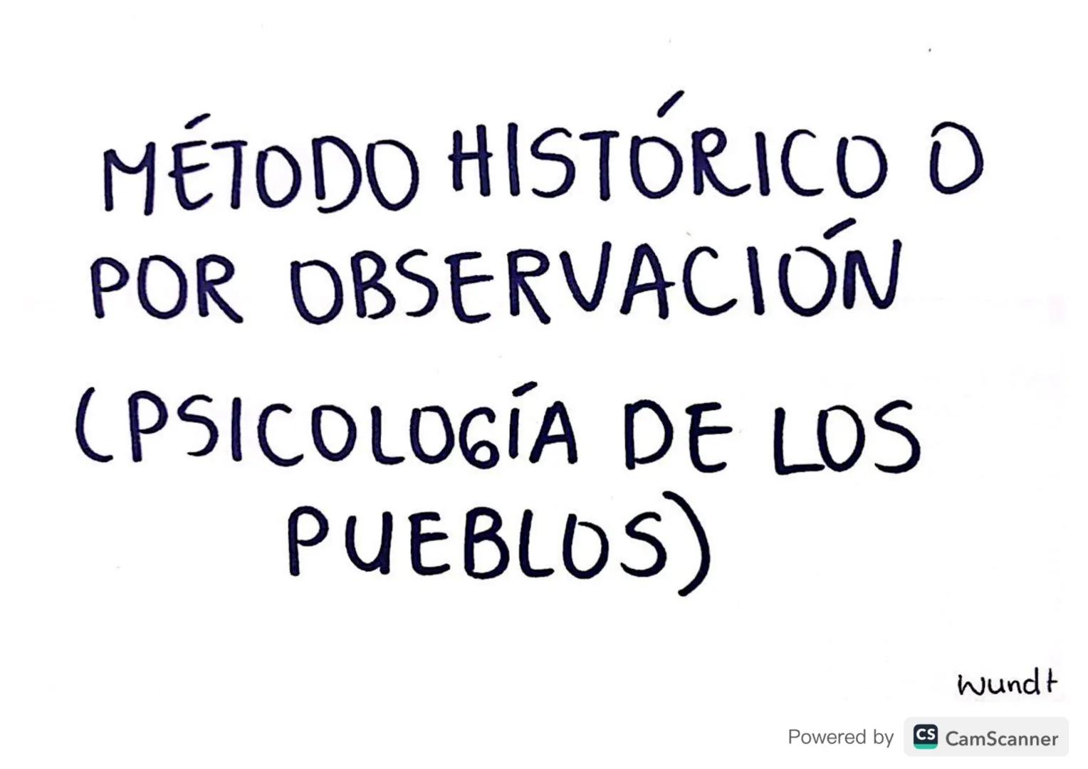 ¿Quien era?
Wilhem Wundt.
Powered by CS CamScanner →Nació en Alemania en 1832
→ Fundador de la psicologia cientifica & Packede la Psicologia