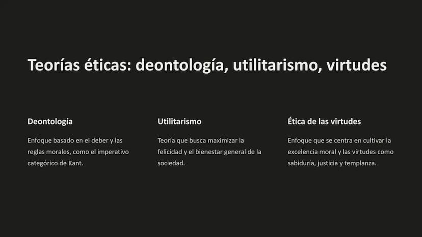la ética
La ética es la disciplina que se encarga de estudiar los principios
morales que guían el comportamiento humano. Abarca cuestiones
s