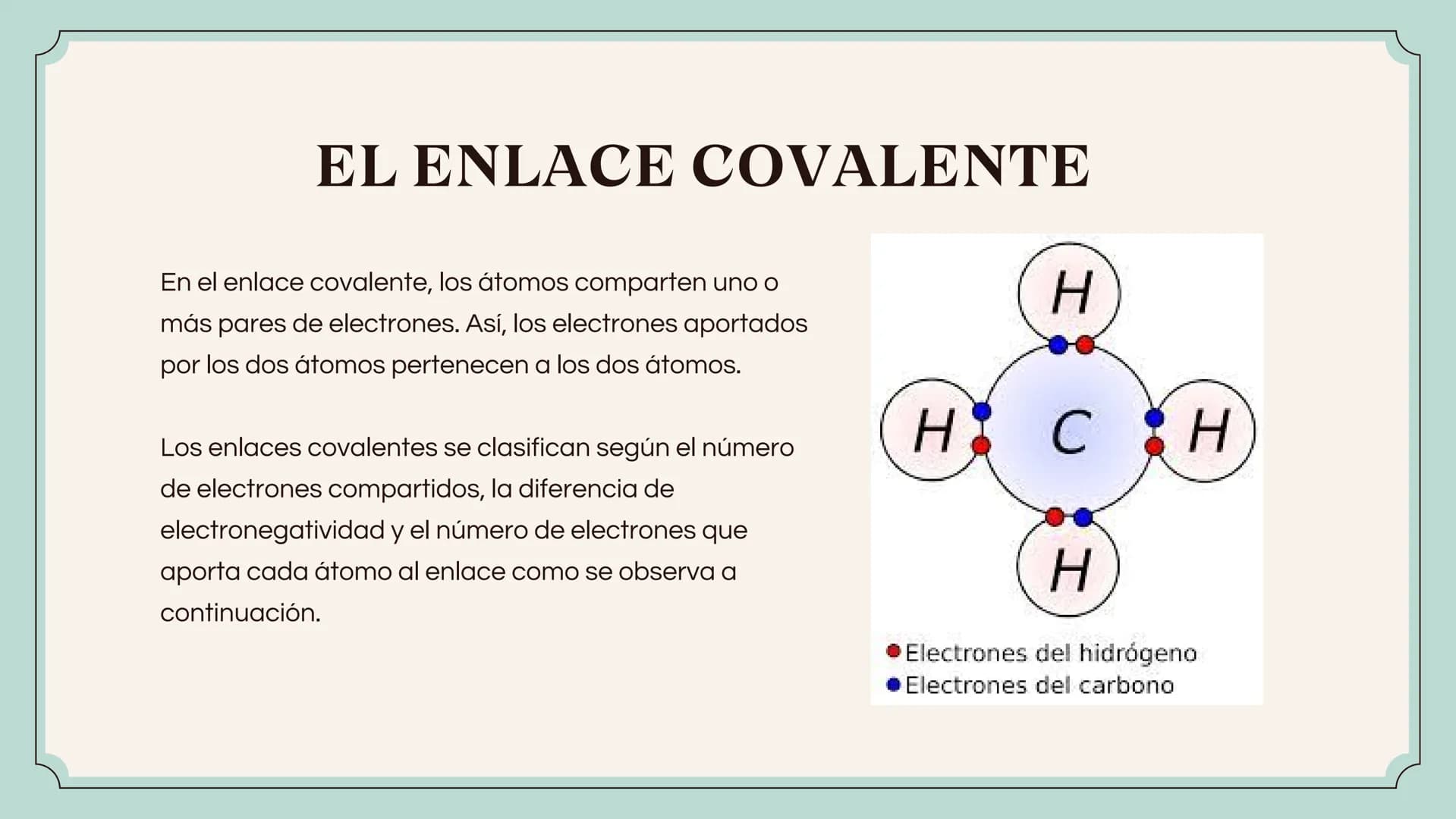 Green Chemistry:
The future of sustainable science
LOS
ENLACES LA LEY DEL
OCTETO
Es la tendencia de los átomos a tener
ocho electrones en su