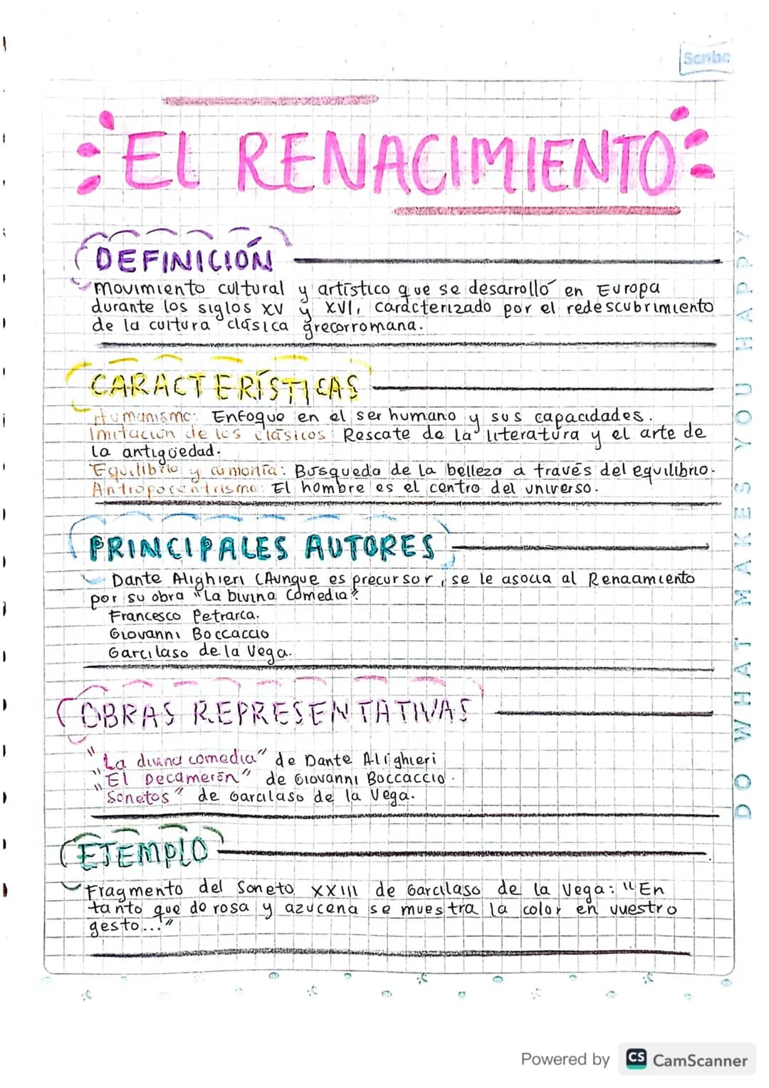 1
EL RENACIMIENTO
DEFINICION
movimiento cultural y artistico que se desarrollo en Europa
XVI, caracterizado por el redescubrimiento
durante 