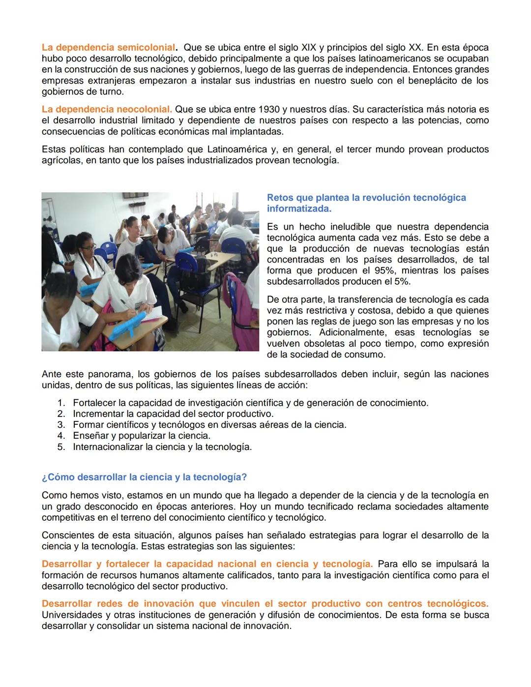 Ciencias Políticas y Económicas 11

# LA REVOLUCIÓN TECNOLÓGICA

La inmensa mayoría de los objetos que empleamos a diario son producto de la