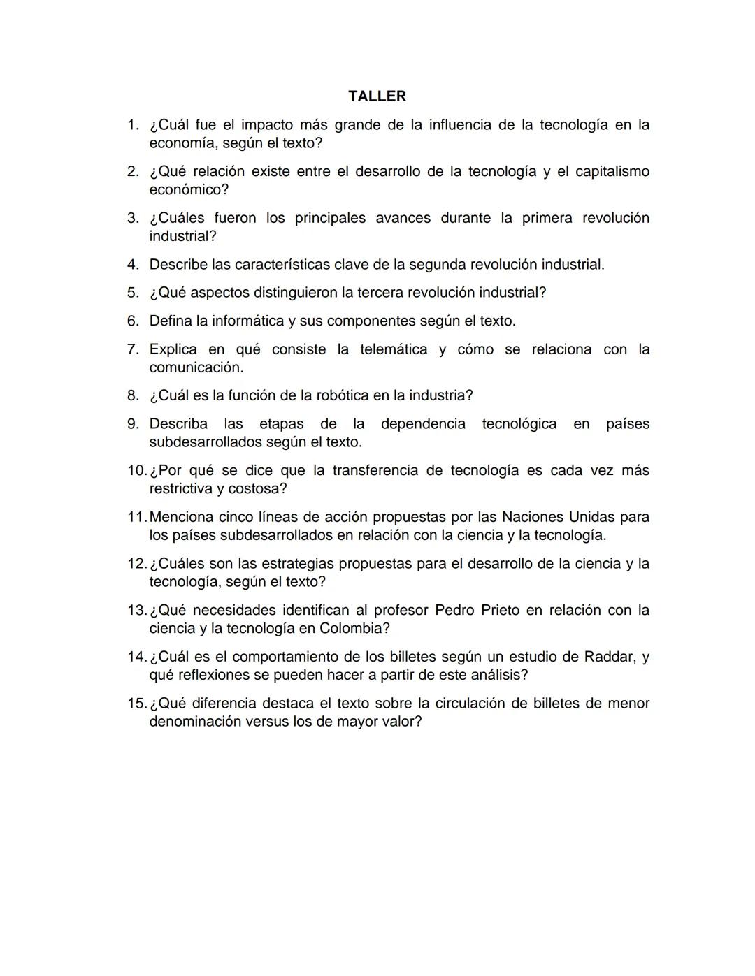 Ciencias Políticas y Económicas 11

# LA REVOLUCIÓN TECNOLÓGICA

La inmensa mayoría de los objetos que empleamos a diario son producto de la