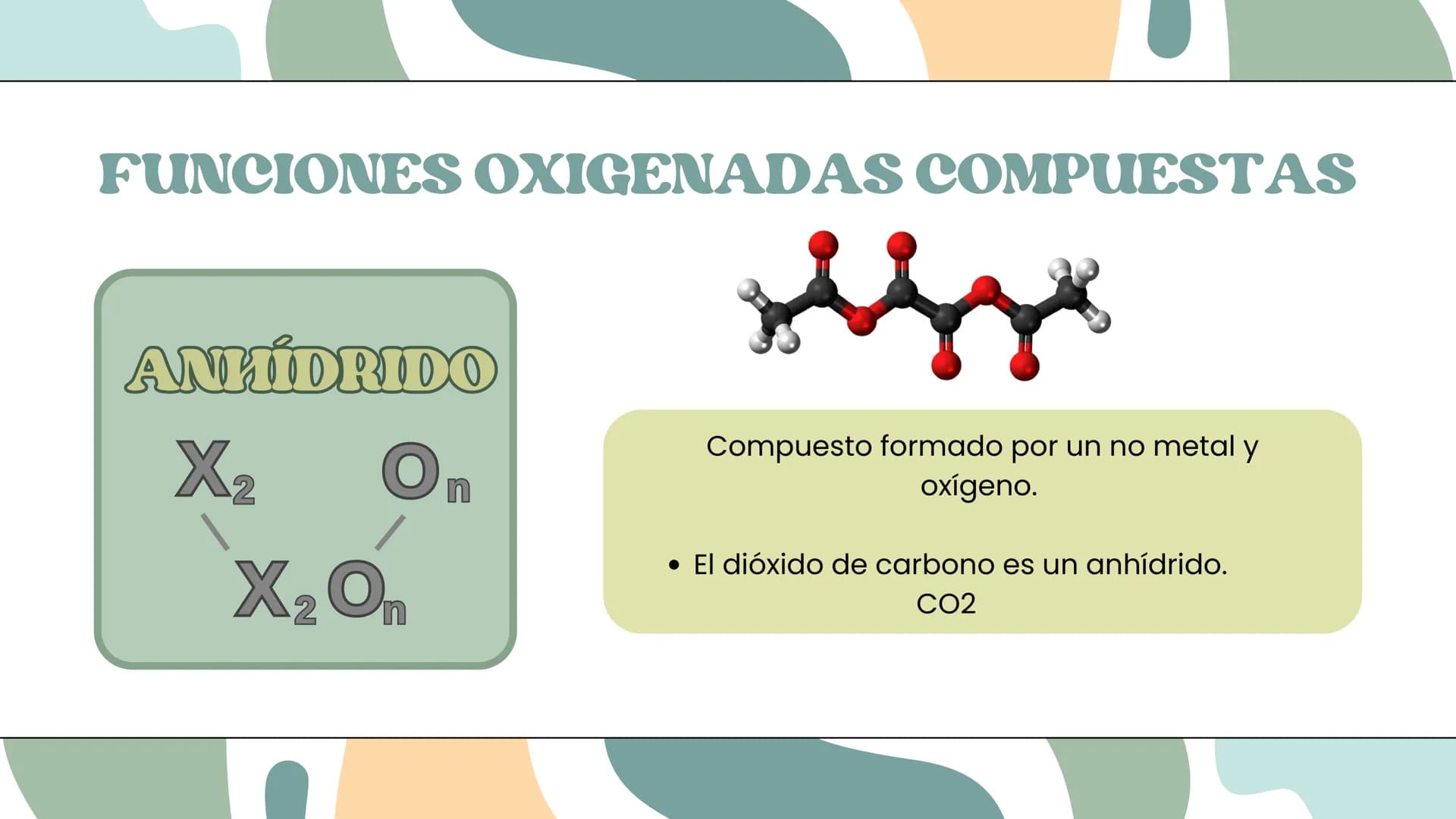 Funciones
Oxigenadas
Alcoholes, éteres, ester ¿Qué son las funciones
oxigenadas?
Las funciones oxigenadas son aquellas que aparte de
tener á