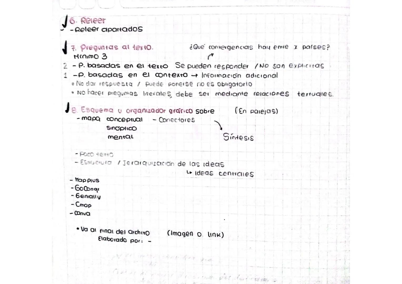 Estrategias de Lectuid
1- Subrayado
AZGI- centrales
verde - Secundarias /
Chas
-
Naranja
Nombre Autoies - Morado
*Subrayado entre apartados*