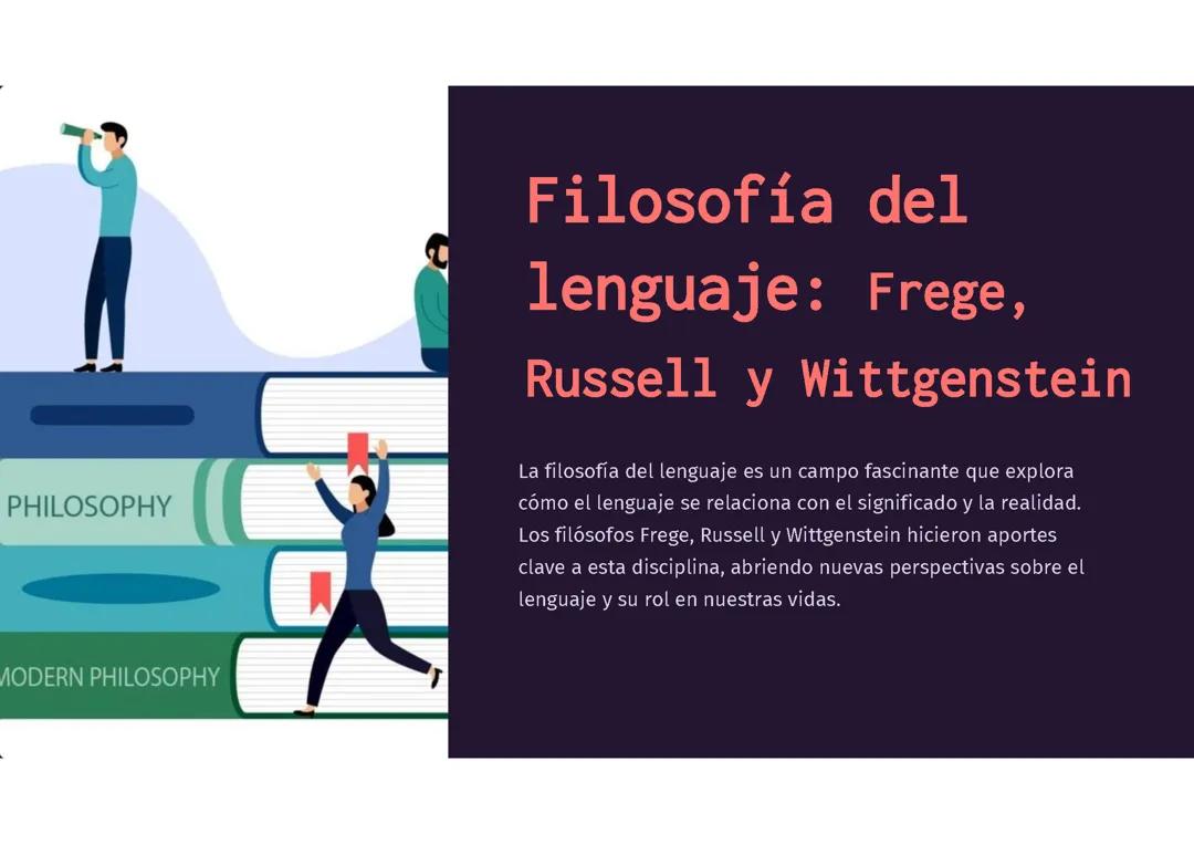 Filosofía del lenguaje: 