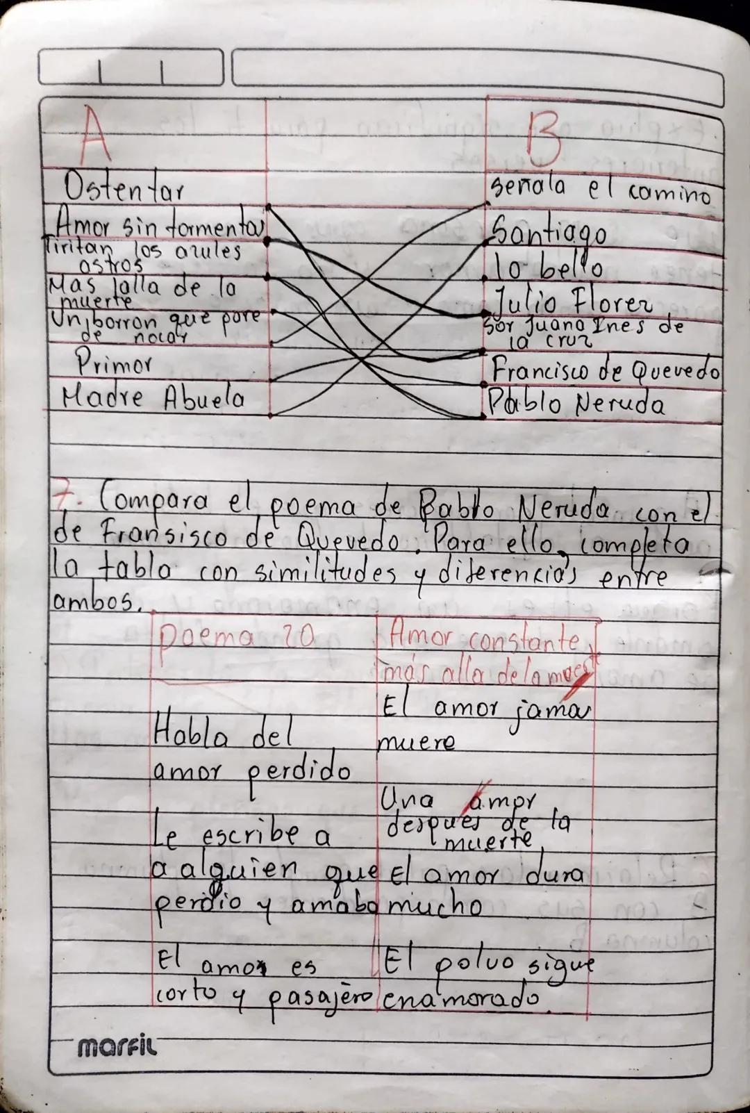 # omprensión Lectora

1. Señala la acción que no completa
correctamente los enunciados.

- Sobre el poema 20 de Neruda es
correcto decir que