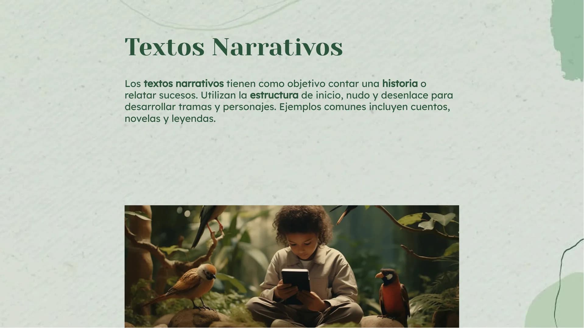 Tipos de Textos:
Explicación y Ejemplos Introducción
En esta presentación se abordarán los tipos de
textos y se presentarán ejemplos para su