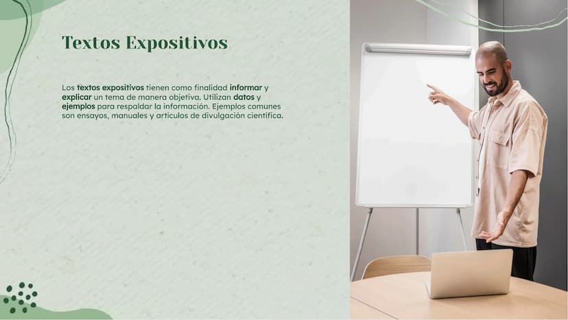 Tipos de Textos:
Explicación y Ejemplos Introducción
En esta presentación se abordarán los tipos de
textos y se presentarán ejemplos para su