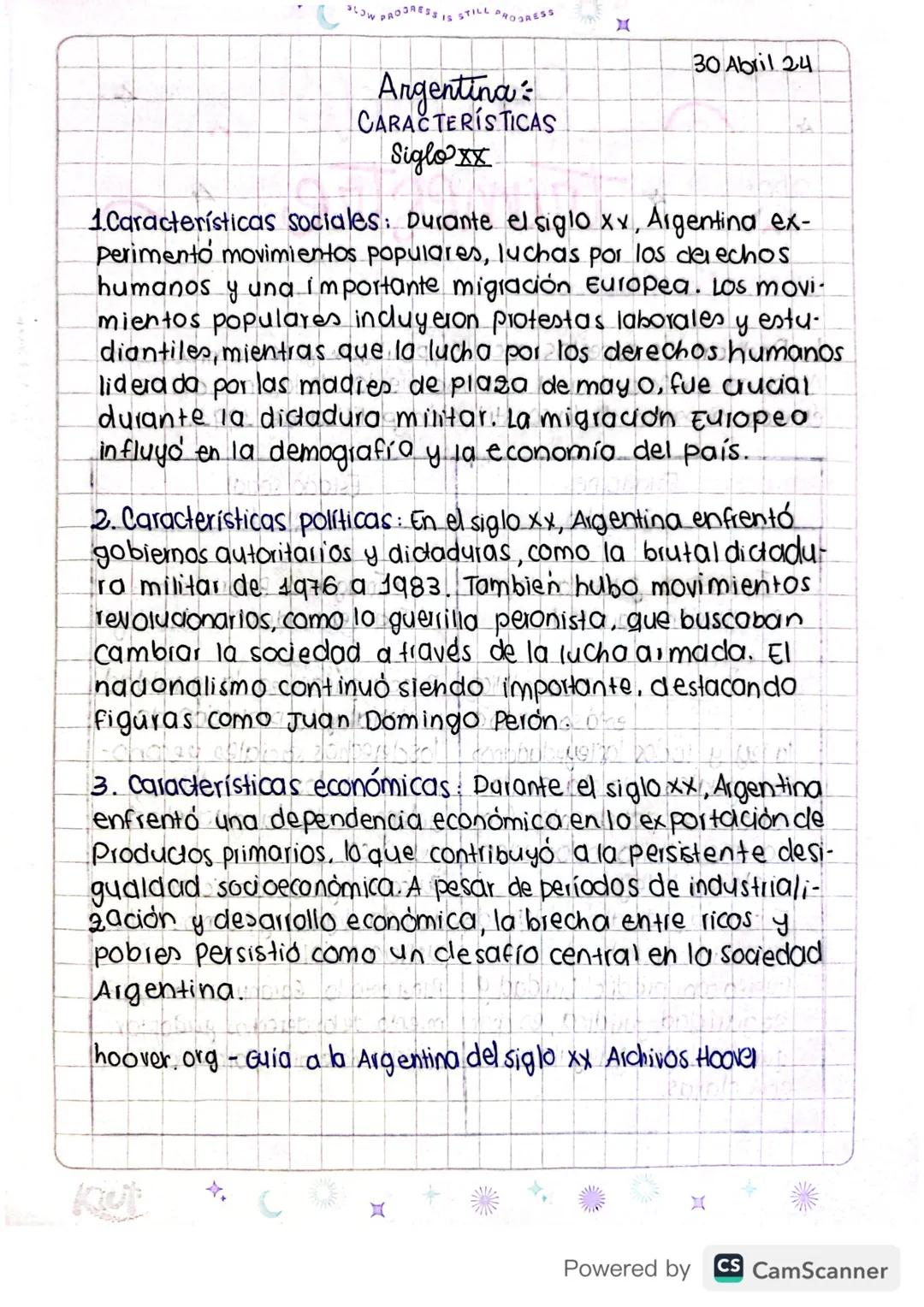 Historia de Argentina: Características del Siglo XX