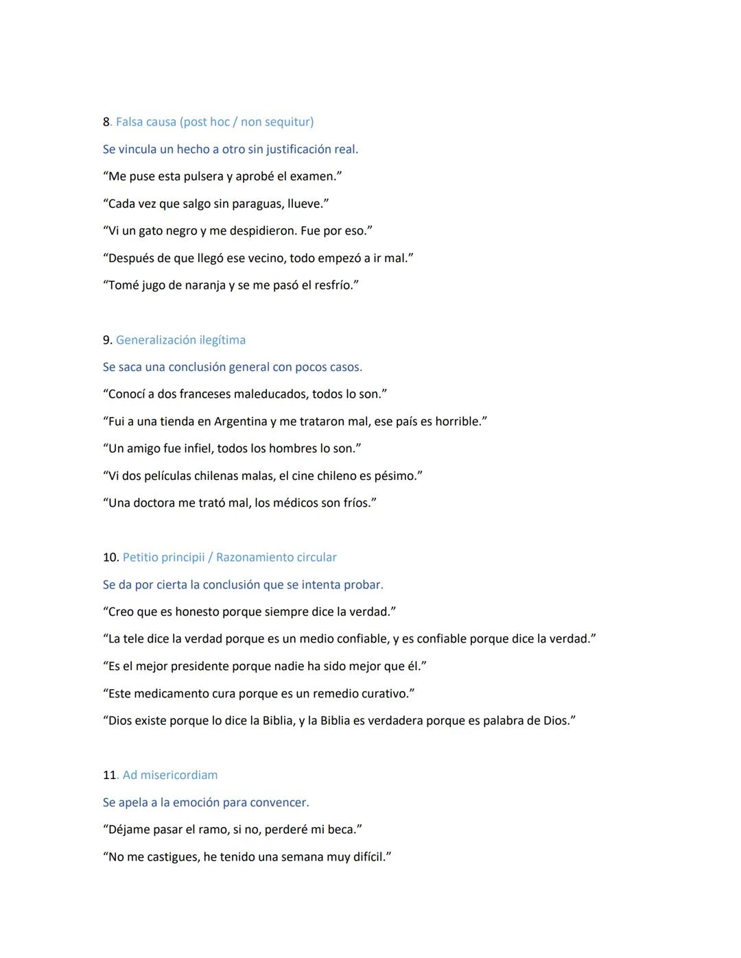 Falacias extralingüísticas
1. Ad baculum (apelación a la fuerza o amenaza)
Se acepta la conclusión bajo amenaza.
"Si no estás de acuerdo con