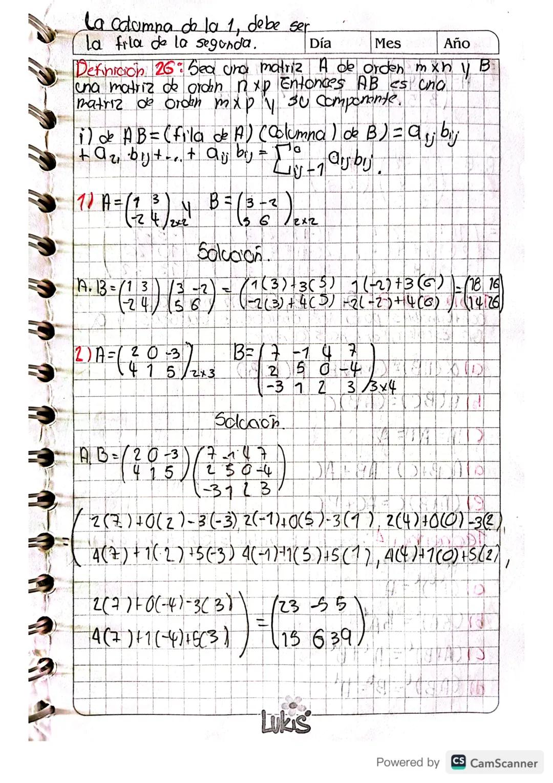 # Clase 14.04/10/2023

# MATRICES.

Definición 1: Se llama matriz a un ordenamiento de elementos en filas y columnas, encerradas dentro de u