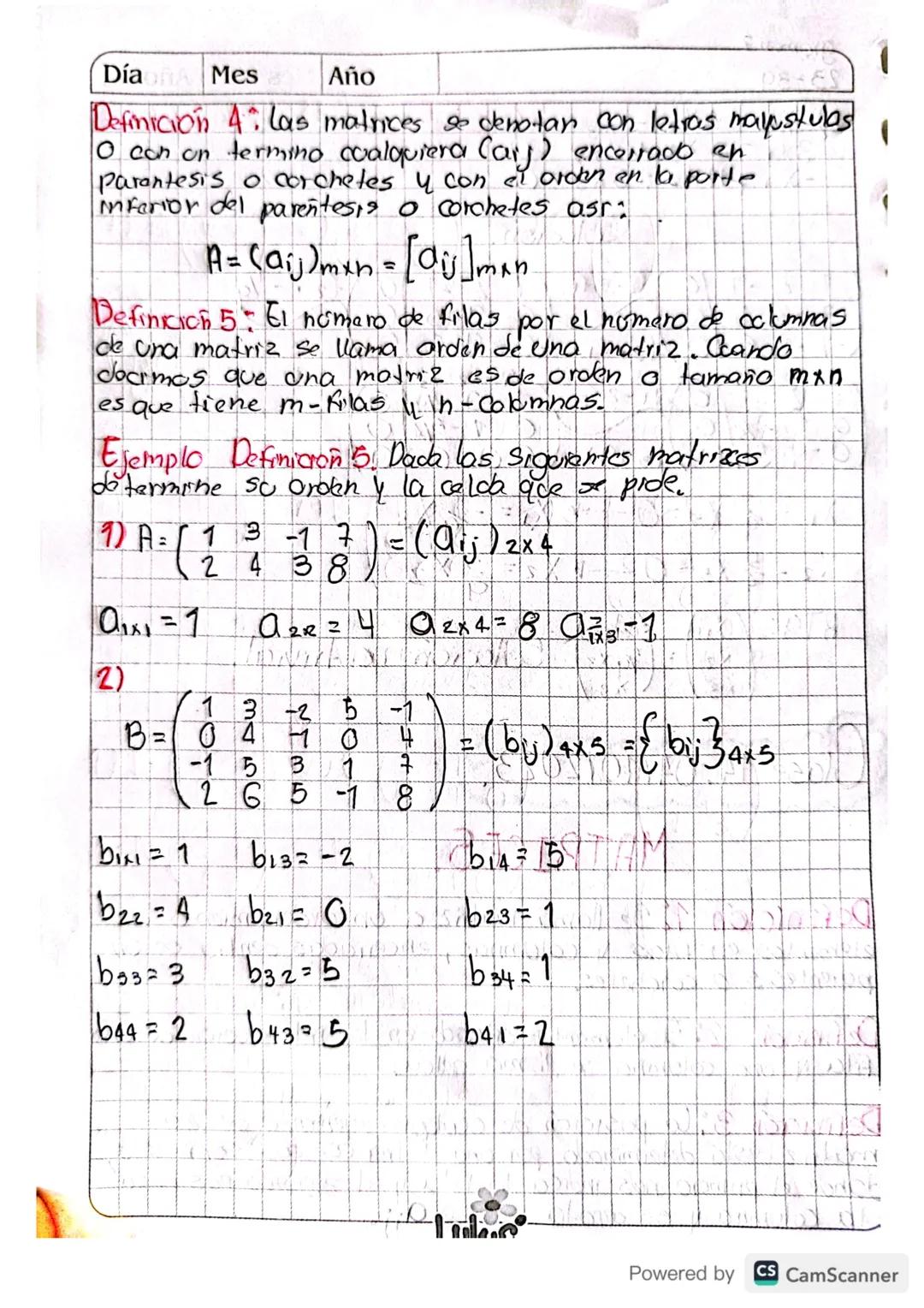 # Clase 14.04/10/2023

# MATRICES.

Definición 1: Se llama matriz a un ordenamiento de elementos en filas y columnas, encerradas dentro de u