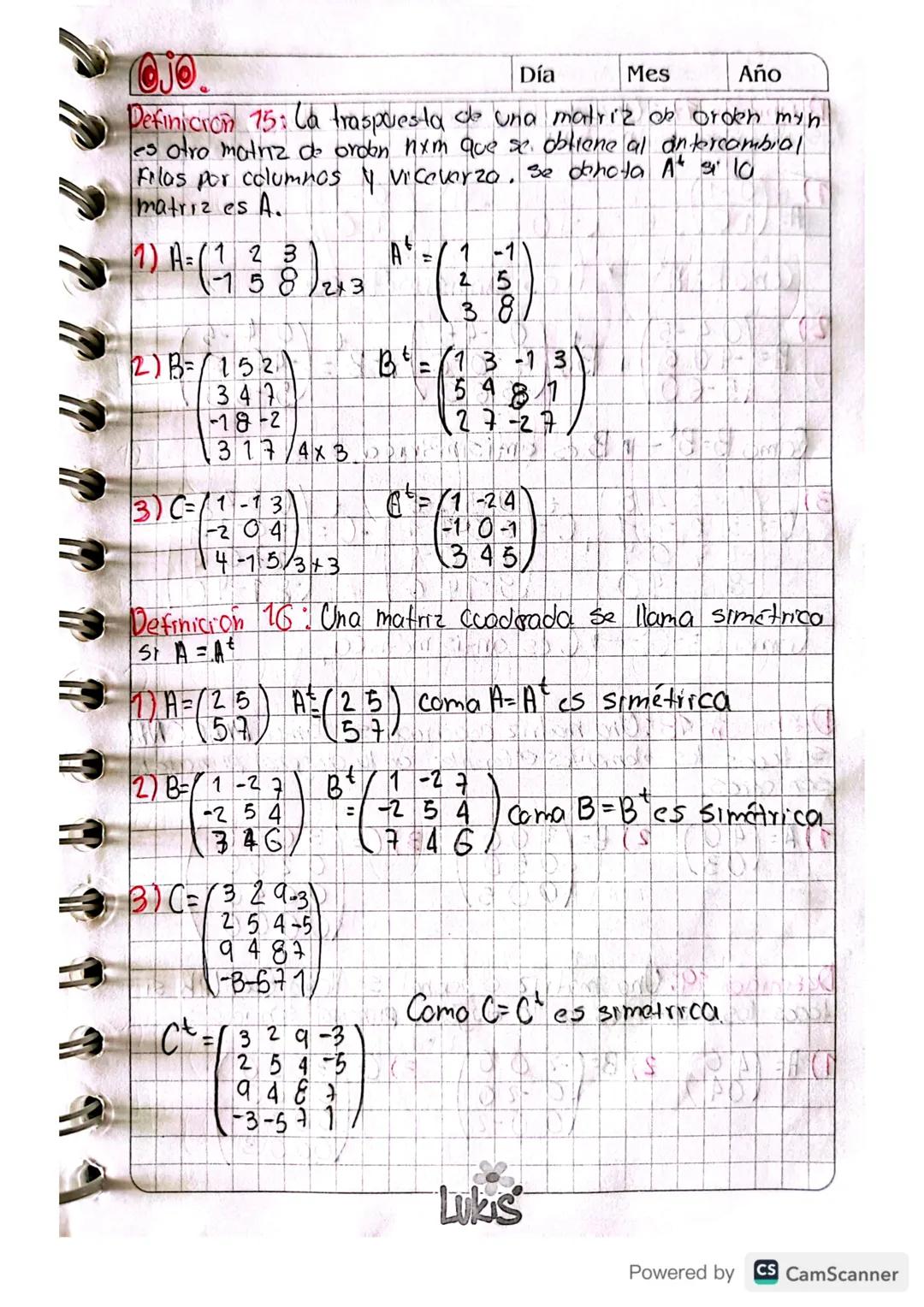 # Clase 14.04/10/2023

# MATRICES.

Definición 1: Se llama matriz a un ordenamiento de elementos en filas y columnas, encerradas dentro de u