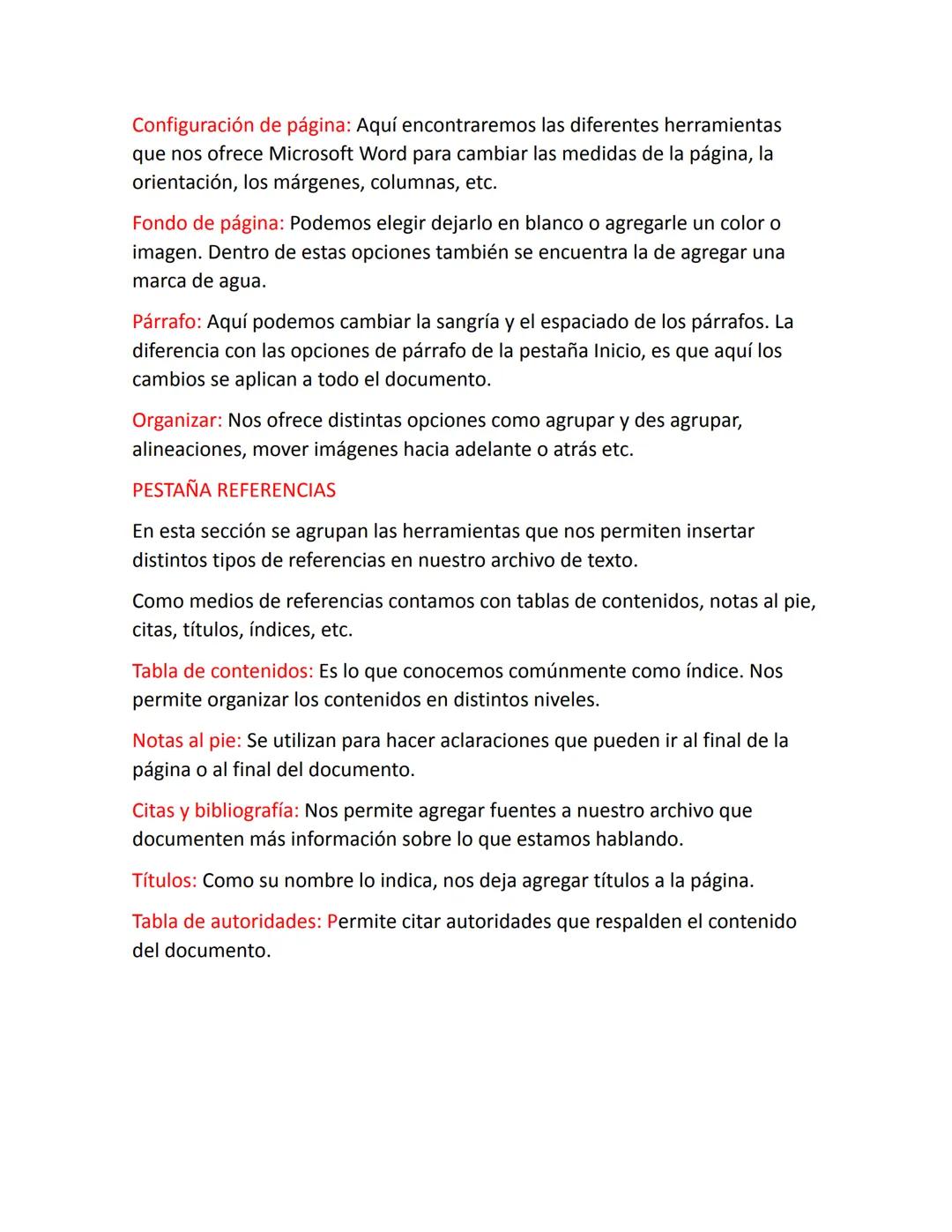 FUNCIONES DE LAS HERRAMIENTAS DE WORD.
PESTAÑA INICIO
Aquí podemos encontrar las herramientas principales. Son las que se utilizan
más a men