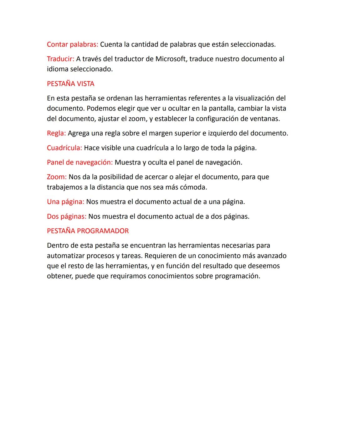 FUNCIONES DE LAS HERRAMIENTAS DE WORD.
PESTAÑA INICIO
Aquí podemos encontrar las herramientas principales. Son las que se utilizan
más a men
