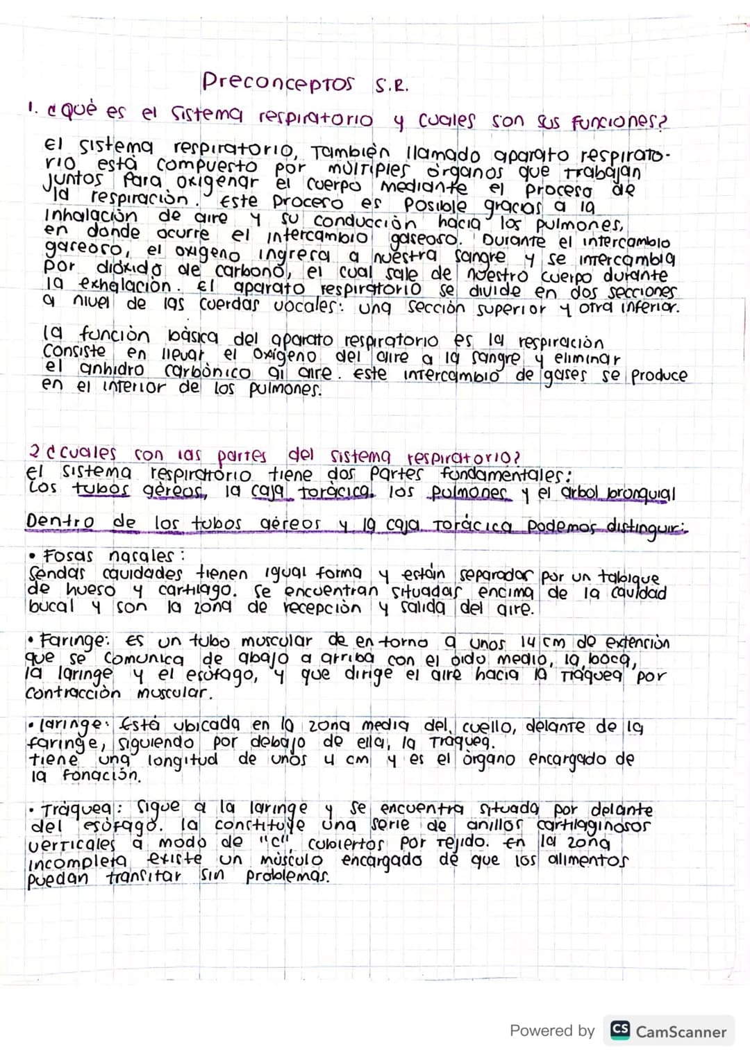 Preconceptos sistema respiratorio 