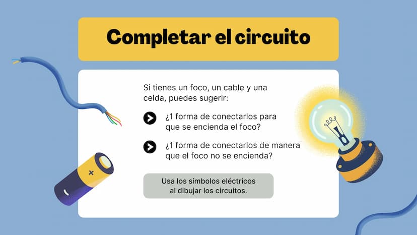 LILLO
Circuitos
Exploración de los componentes de un circuito
elle El enfoque de hoy
• El circuito eléctrico
Componentes del circuito eléctr
