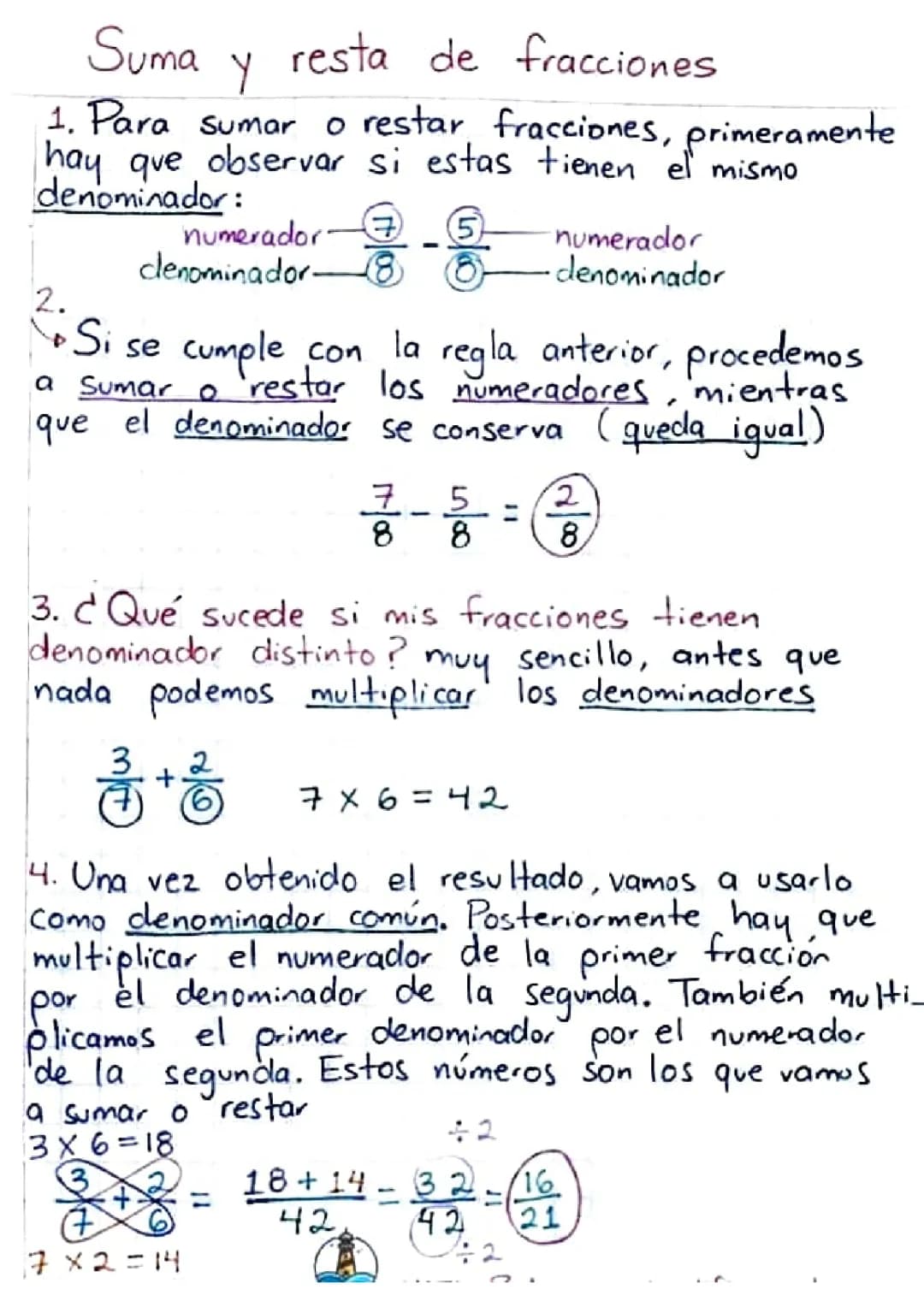 Fracciones operaciones 