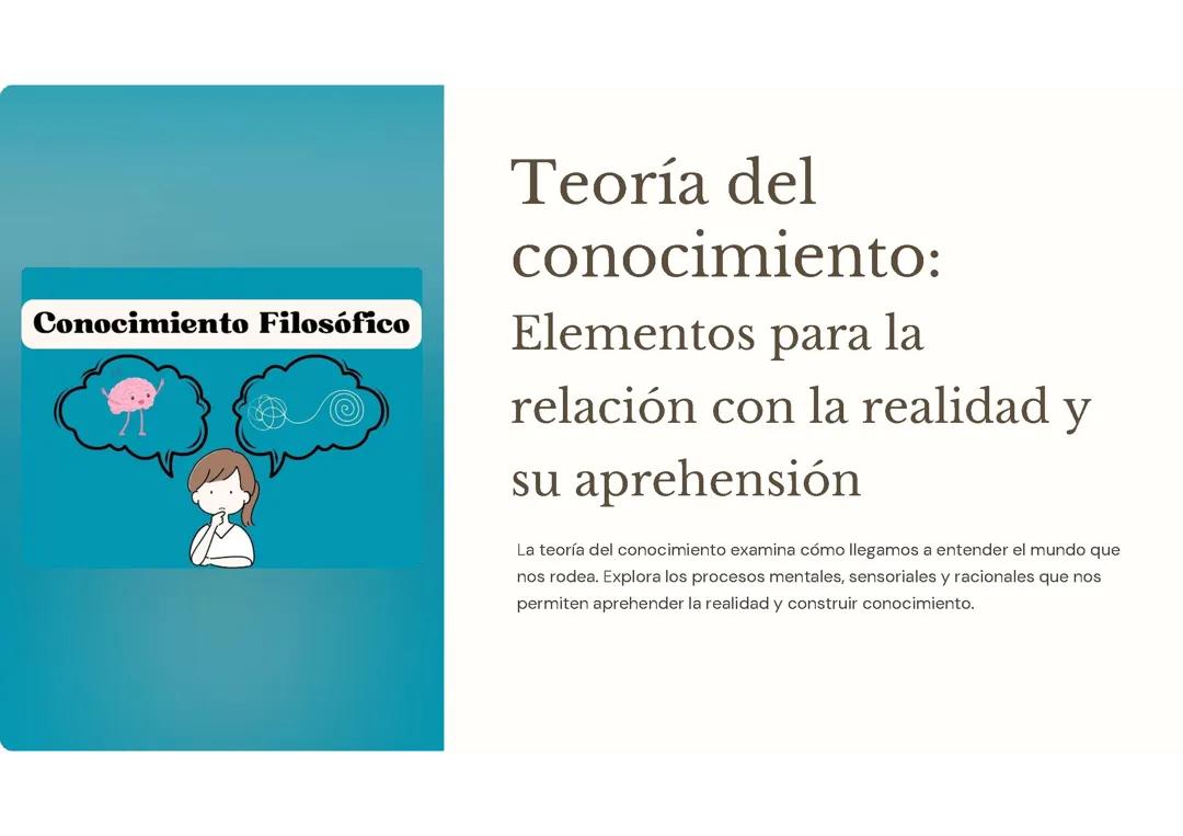 Introducción a la Teoría del Conocimiento