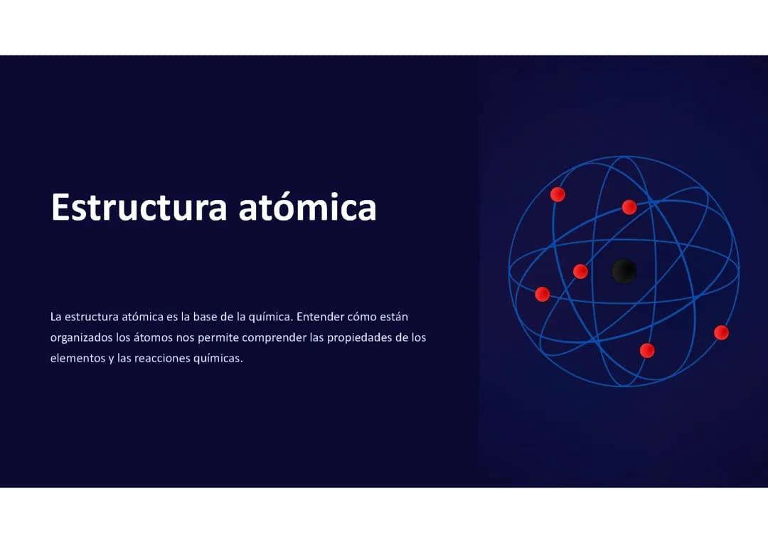 Estructura atómica y tabla periódica