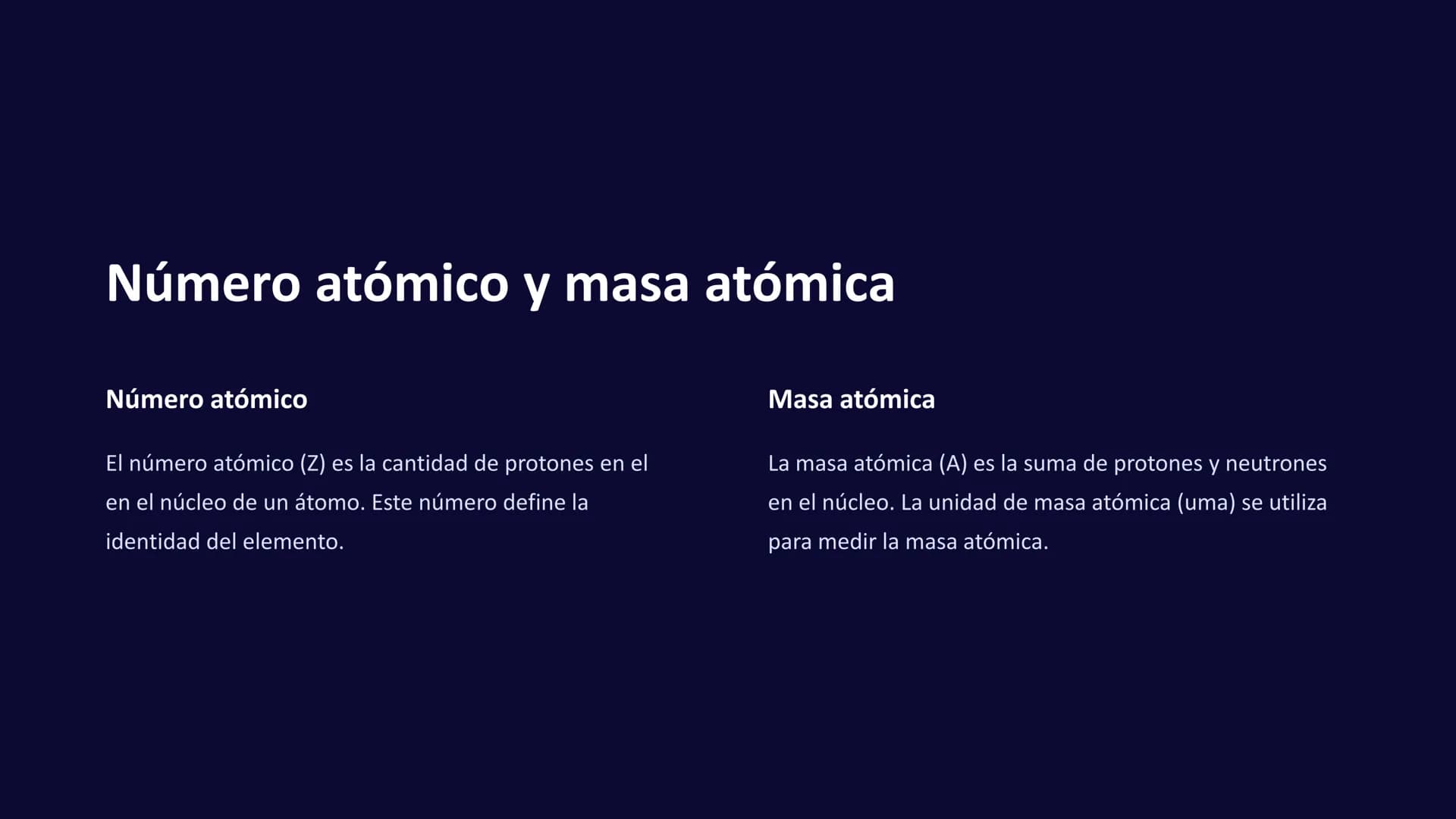 Estructura atómica
La estructura atómica es la base de la química. Entender cómo están
organizados los átomos nos permite comprender las pro