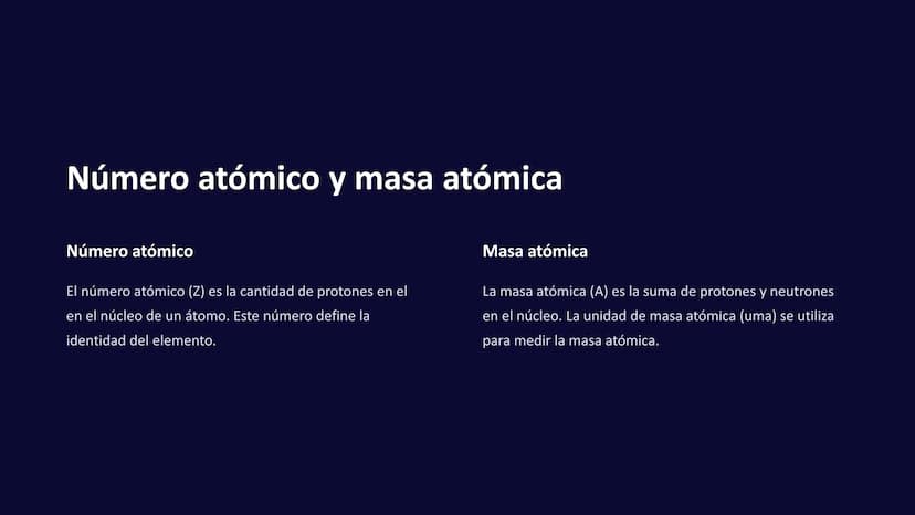 Estructura atómica
La estructura atómica es la base de la química. Entender cómo están
organizados los átomos nos permite comprender las pro