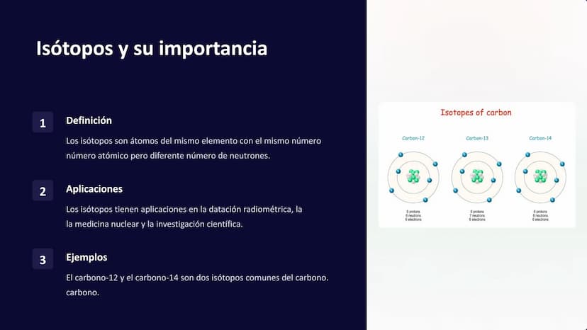 Estructura atómica
La estructura atómica es la base de la química. Entender cómo están
organizados los átomos nos permite comprender las pro