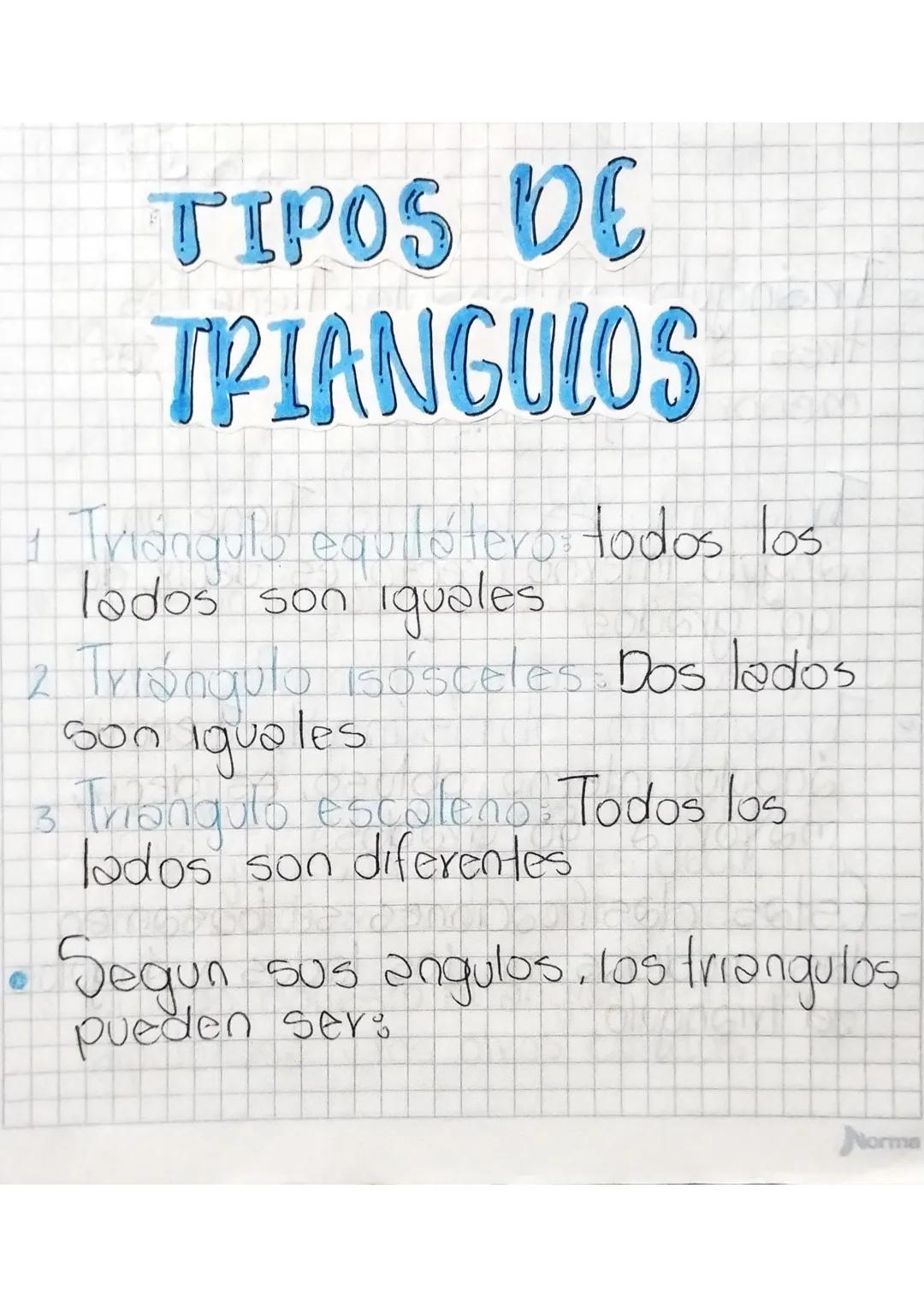 TIPOS DE TRIANGULOS