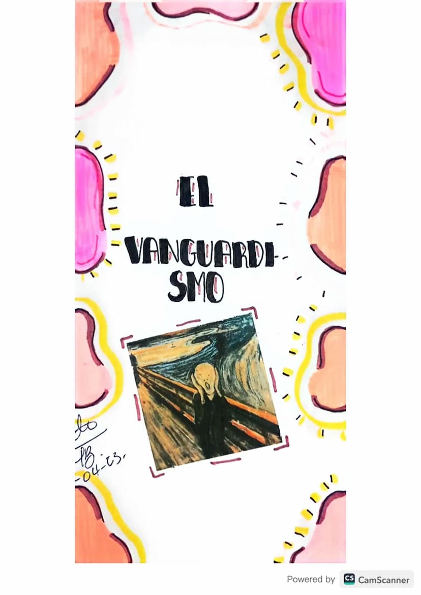 רזר,
n
VANGUARDI
SMO
to
PB.
-04-03.
Powered by CS CamScanner SO QUE ES?
El Vanguardismo Latinoame
ricano fue un movimiento
artistico literar