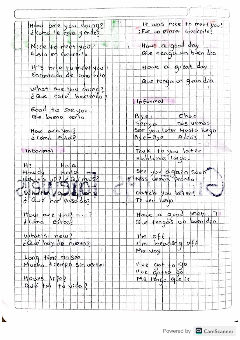 Vocabulary
Vocabulario
Sonidos de la vocales
A
Corta de
Apple
Cat
Larga: a
Car, Far
Corta e
Jet
Det
Larga:
Sheep feet
Corta: I
Fish, ship, P