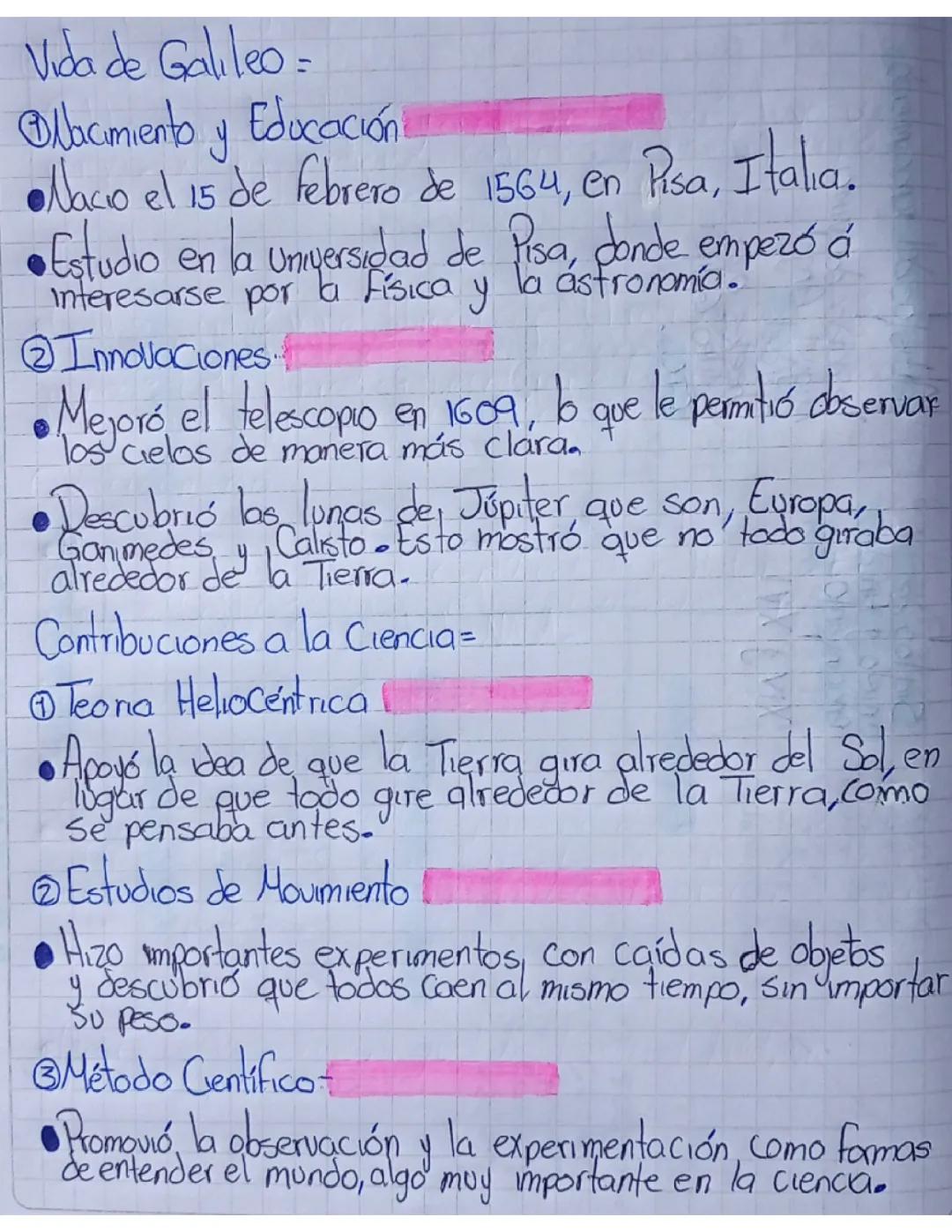 Galileo Galilei: Su Vida y Descubrimientos