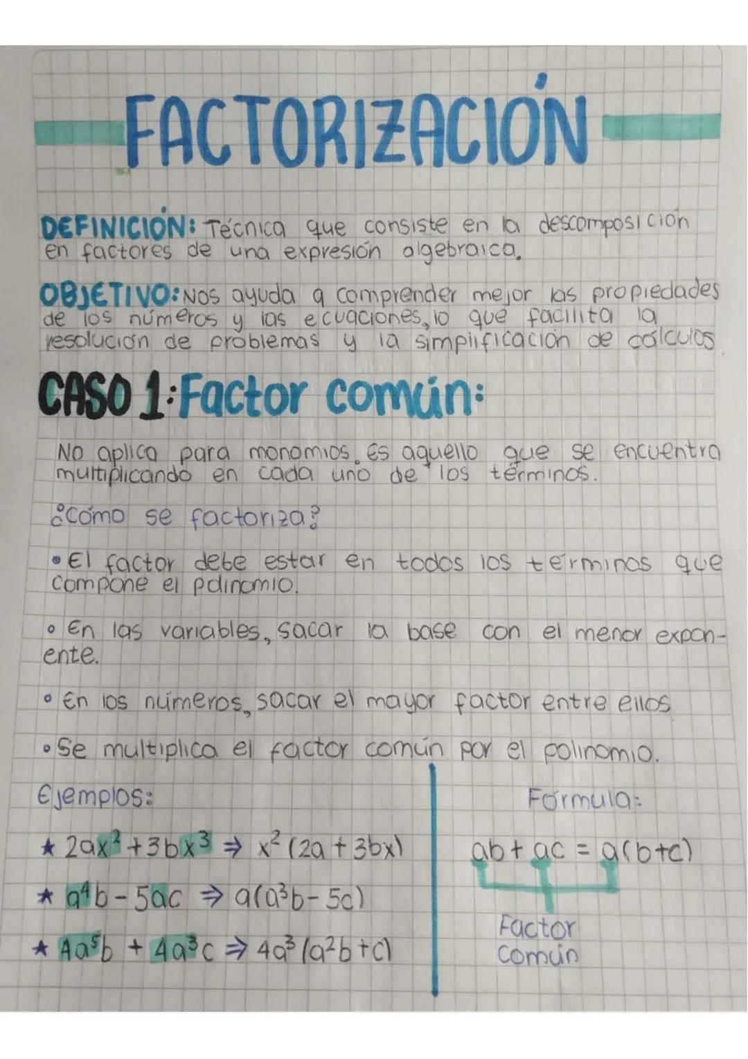 FACTORIZACIÓN