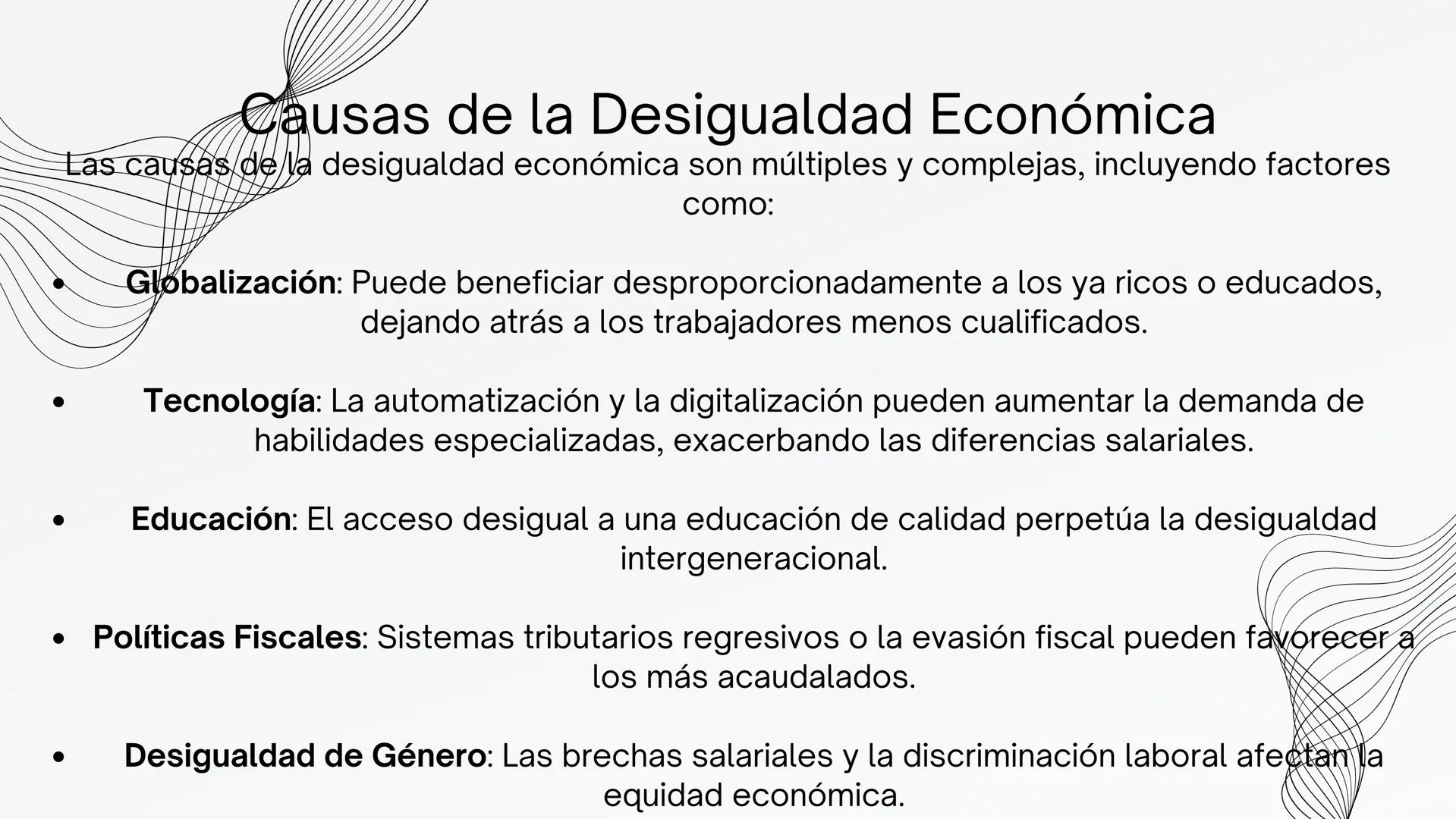 DESIGUALDAD
ECONOMICA ¿Qué es la Desigualdad economica?
La globalización se refiere al proceso por el cual
las barreras geográficas y políti
